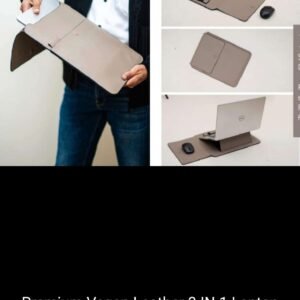 VEGAN LEATHER LAPTOP BAG